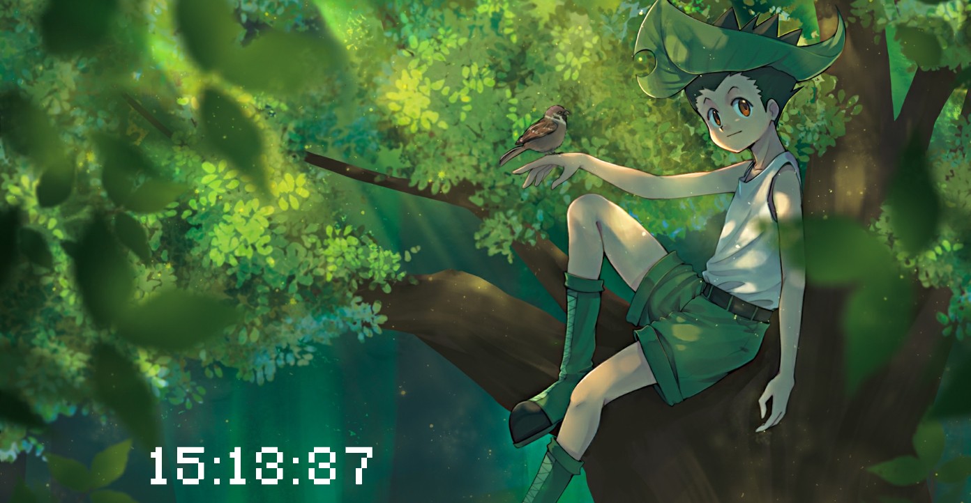 《Wallpaper Engine》賞金獵人小杰全彩記時動態壁紙