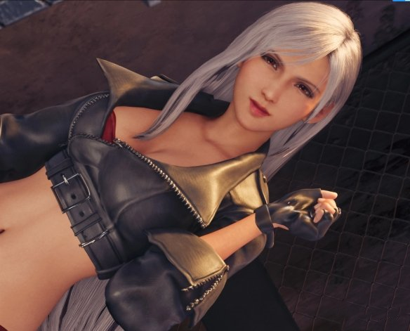 《最終幻想7：重制版》蒂法cos拳皇15安琪兒高冷灰色MOD