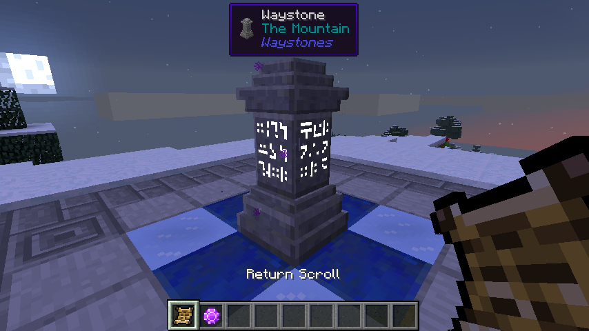 《我的世界》1.19.2傳送石碑/指路石MOD