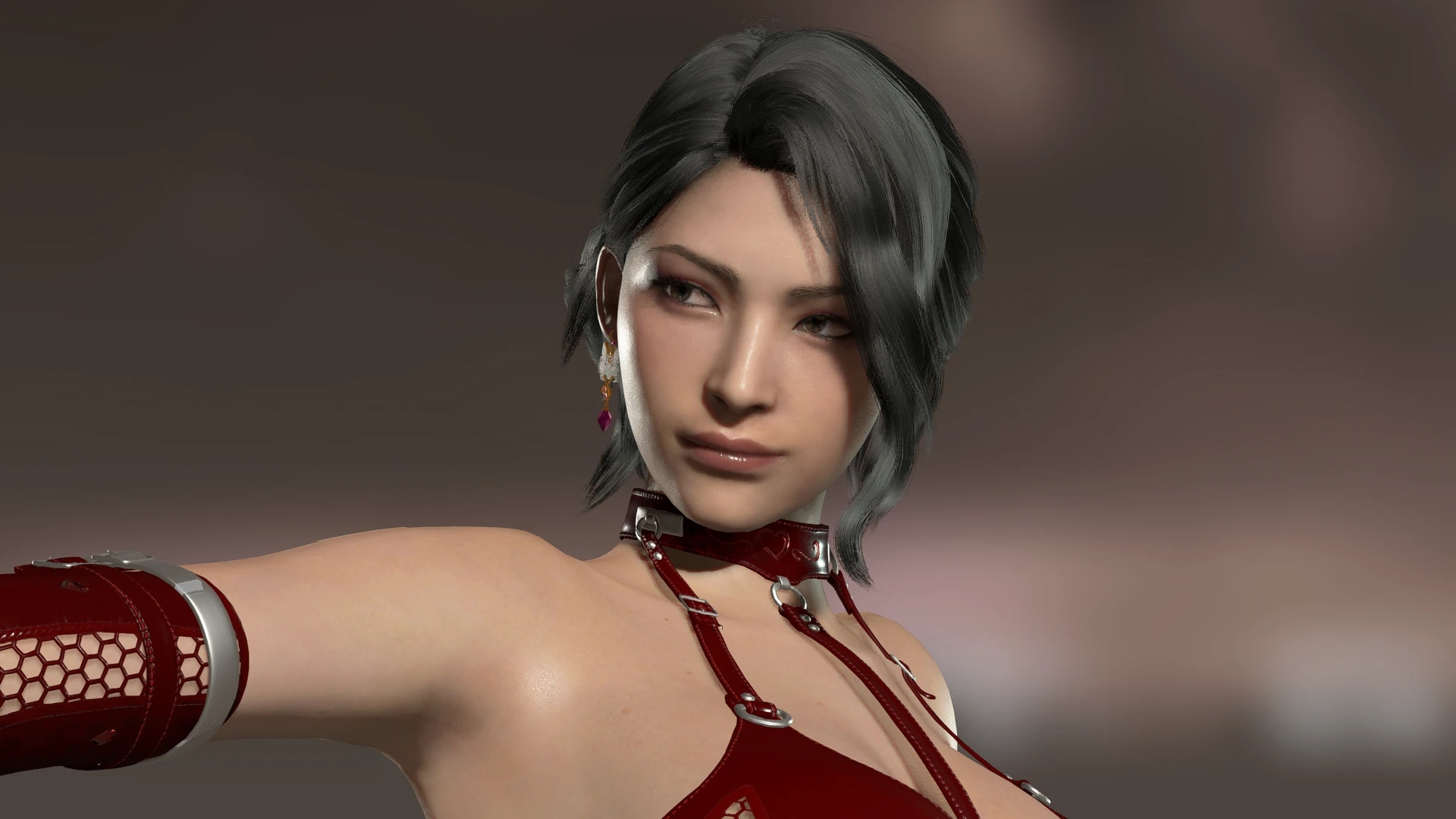 《生化危機4：重制版》艾達乳膠連體緊身衣MOD