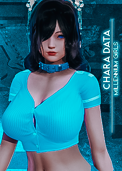《AI少女》藍(lán)色露臍裝性感馬甲線小姐姐MOD