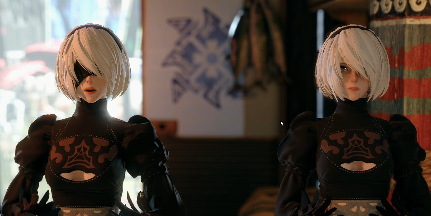 《怪物獵人崛起：曙光》尼爾2B小姐姐替換火芽水蕓姐妹MOD