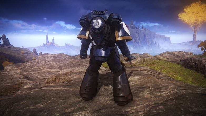 《艾爾登法環》戰錘40K原鑄星際戰甲替換火焰主教套MOD