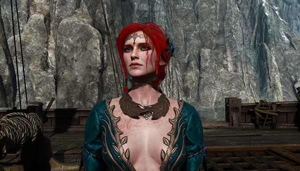《巫師3：狂獵》特莉絲的4K燒傷疤痕MOD