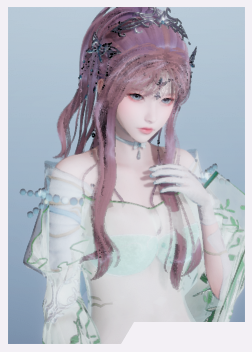 《AI少女》粉紅色馬尾辮綠色薄紗小姐姐MOD