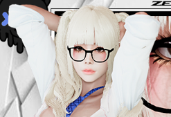 《AI少女》清純制服金發(fā)雙馬尾少女MOD