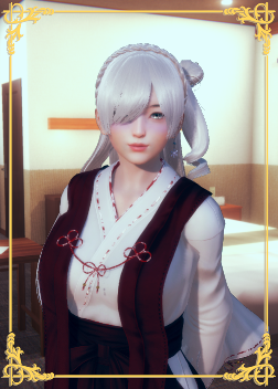 《AI少女》白色長發巫女小姐姐MOD