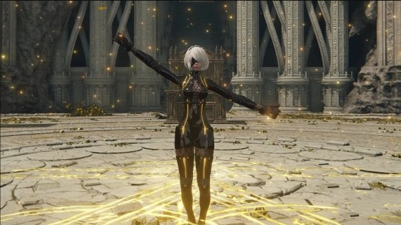 《艾爾登法環》漆皮緊身衣2B小姐姐替換主角MOD