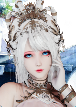 《AI少女》古風(fēng)白發(fā)艷妝女修MOD