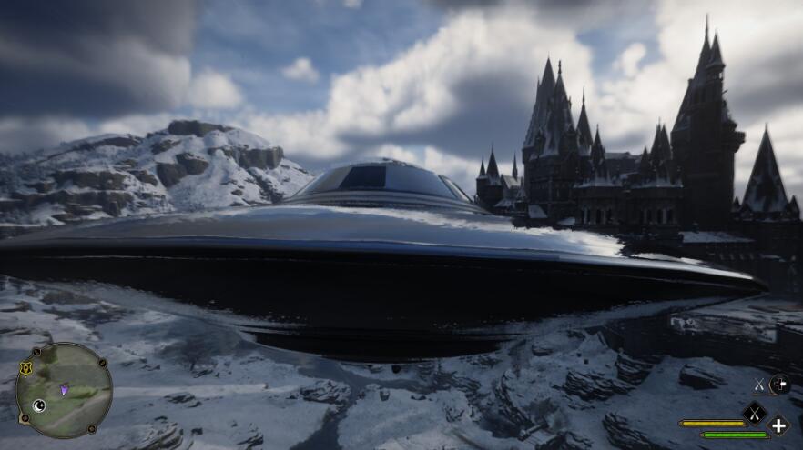 《霍格沃茨之遺》UFO飛碟替換紫衫編織掃帚MOD