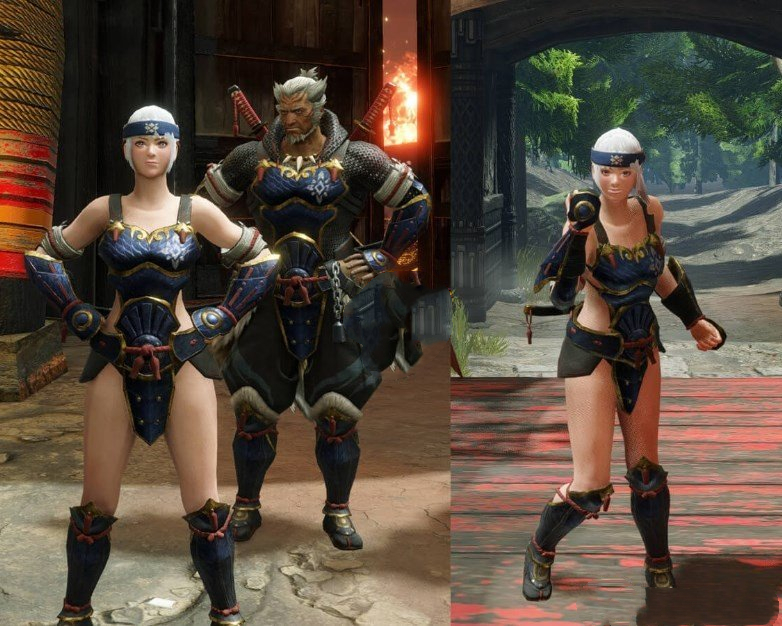 《怪物獵人：崛起》普賢套裝清涼版MOD