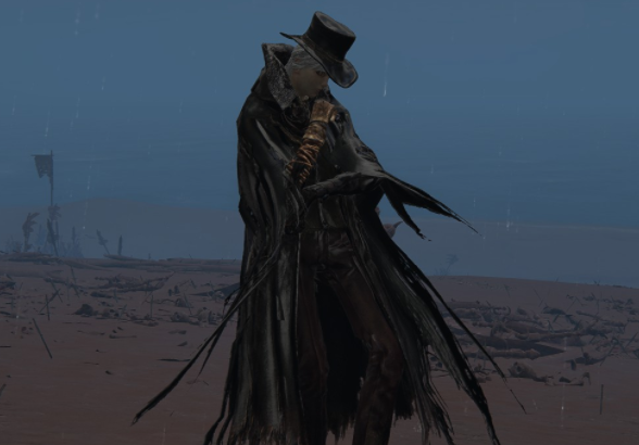 《艾爾登法環(huán)》血源詛咒格曼獵人大衣替換獵犬騎士鎧甲MOD