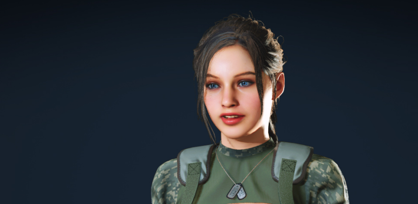 《生化危機2：重制版》克萊爾艾達迷彩裝備無目鏡MOD[兼容新版本]