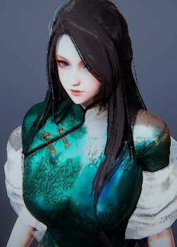 《AI少女》翠綠旗袍古風美人MOD