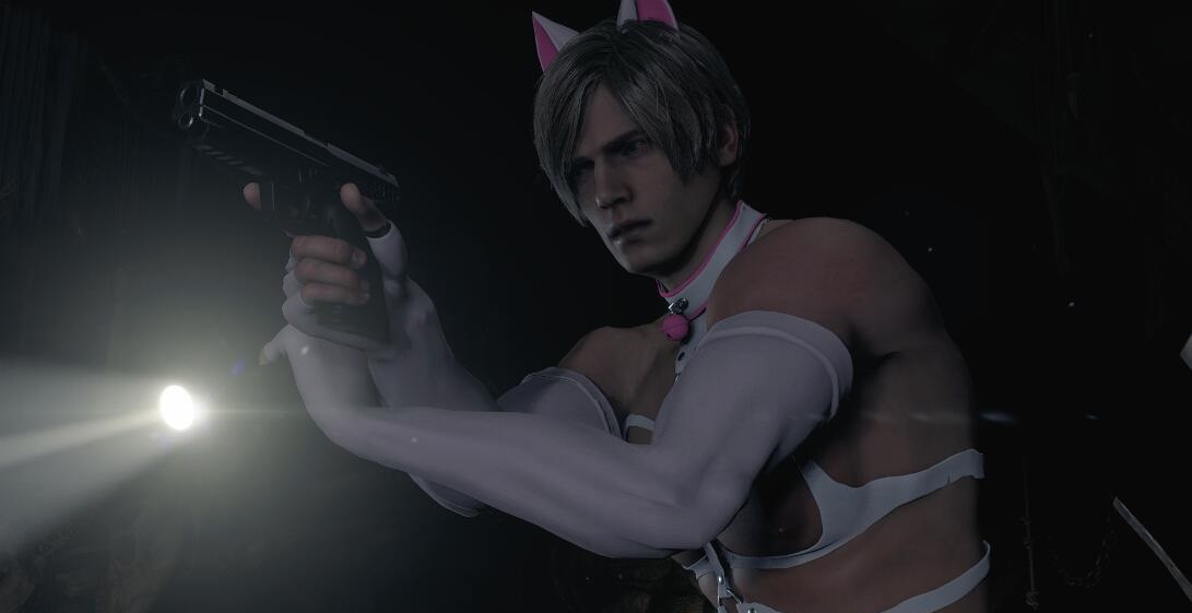 《生化危機4：重制版》里昂粉紅貓咪服裝MOD[正式版]