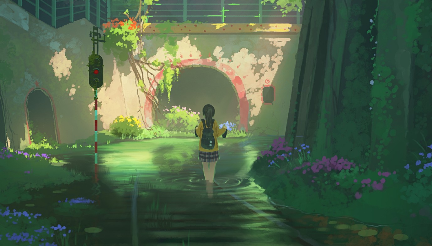 《Wallpaper Engine》水淹沒的廢棄城市繪圖動態(tài)壁紙