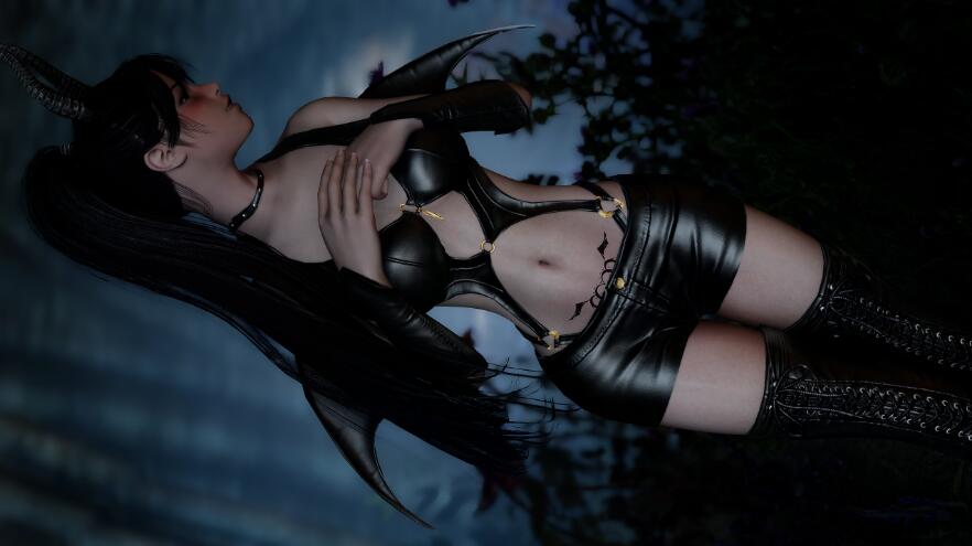 《上古卷軸5：天際重制版》惡魔偽裝性感服裝MOD[3BA HDT]