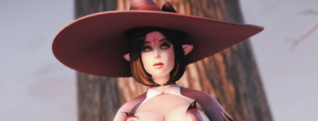 《上古卷軸5：天際重制版》性感暗影女巫套裝MOD