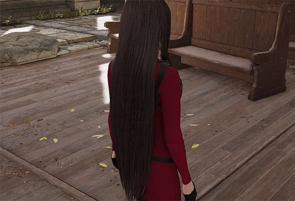 《最終幻想7：重制版》蒂法cos艾達王松散長發(fā)MOD