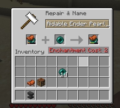 《我的世界》1.17.1騎乘末影珍珠MOD