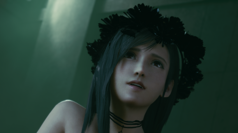 《最終幻想7：重制版》蒂法夏季冰爽黑色抹胸泳衣MOD