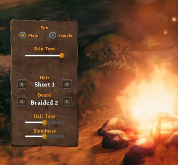 《Valheim：英靈神殿》更多發色——角色創建擴展MOD