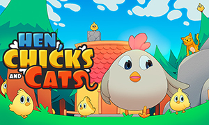 母雞、小雞和貓