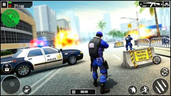 反恐警察罷工射擊