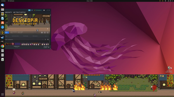 Desktopia：桌面村莊模擬器