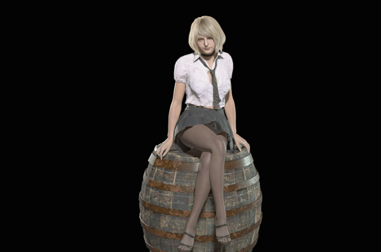 《生化危機4：重制版》阿什莉英式校服黑絲v1.1MOD[正式版]