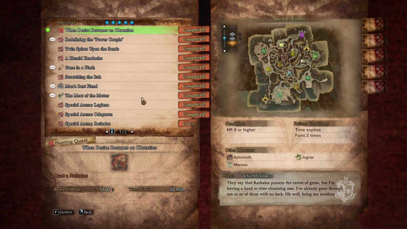 《怪物獵人：世界》永久可用的LRHR特殊競技場冰原更新MOD