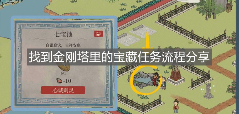 《江南百景圖》找到金剛塔里的寶藏任務流程分享