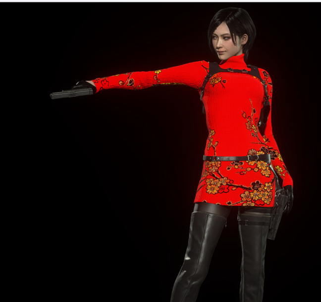 《生化危機4：重制版》艾達王梅花高領服裝外觀MOD