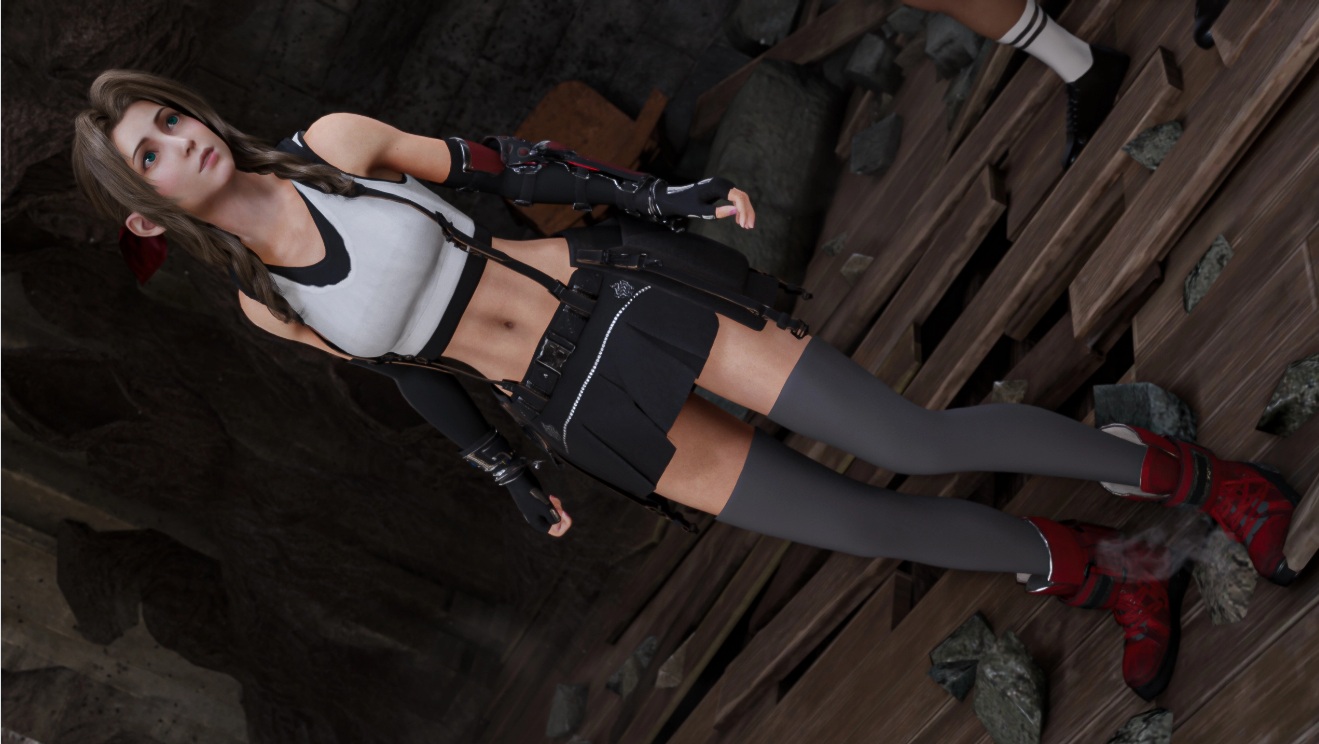 《最終幻想7：重制版》愛麗絲穿蒂法衣服MOD
