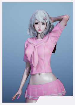 《AI少女》粉紅水手服少女MOD