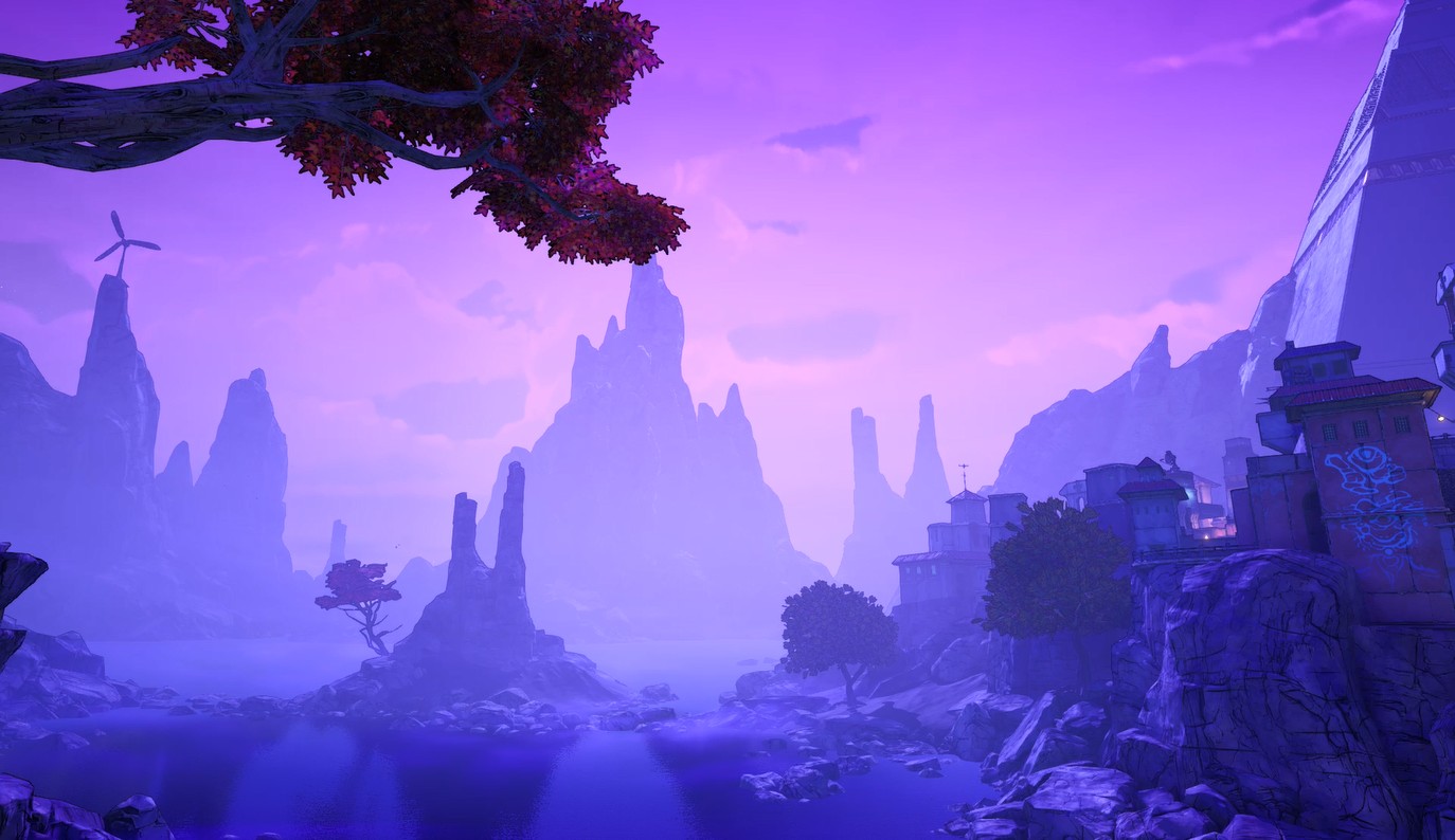 《Wallpaper Engine》無主之地3雅典娜地圖夜間動態(tài)壁紙
