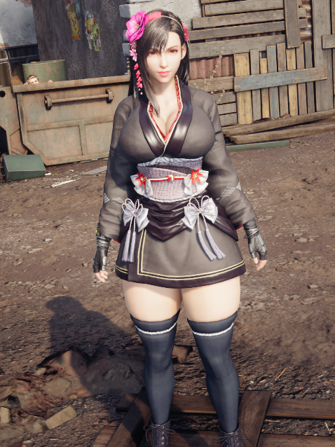 《最終幻想7：重制版》蒂法肉感大腿性感身材MOD