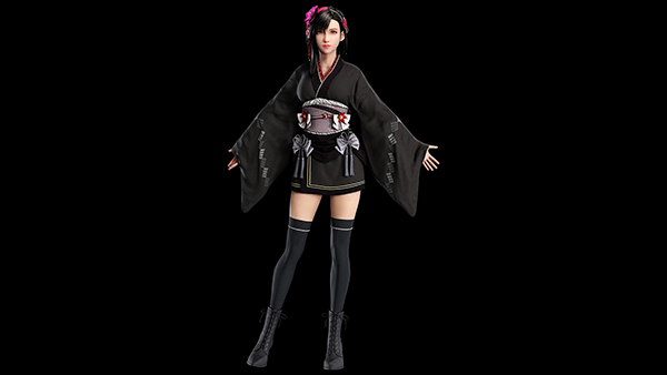 《最終幻想7：重制版》蒂法日式舞臺和服MOD