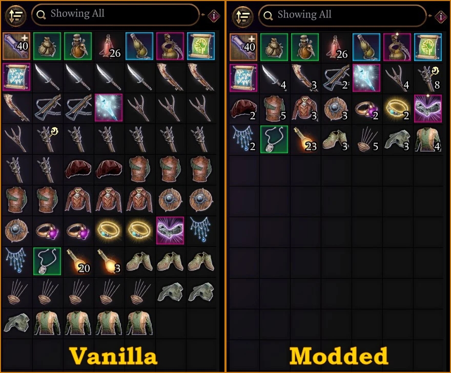 《博德之門3》實(shí)現(xiàn)物品堆疊MOD