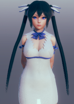 《AI少女》黑發白裙可愛美少女赫斯緹雅MOD