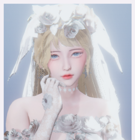 《AI少女》性感金發碧眼御姐婚紗裝扮MOD