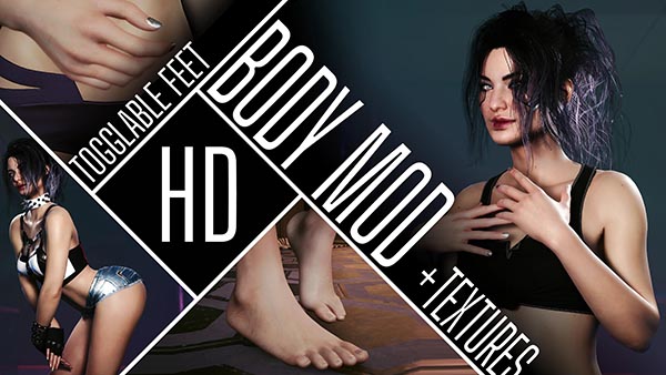 《賽博朋克2077》女V的VTK腳部紋理優(yōu)化v2.2MOD[支持v2.1]