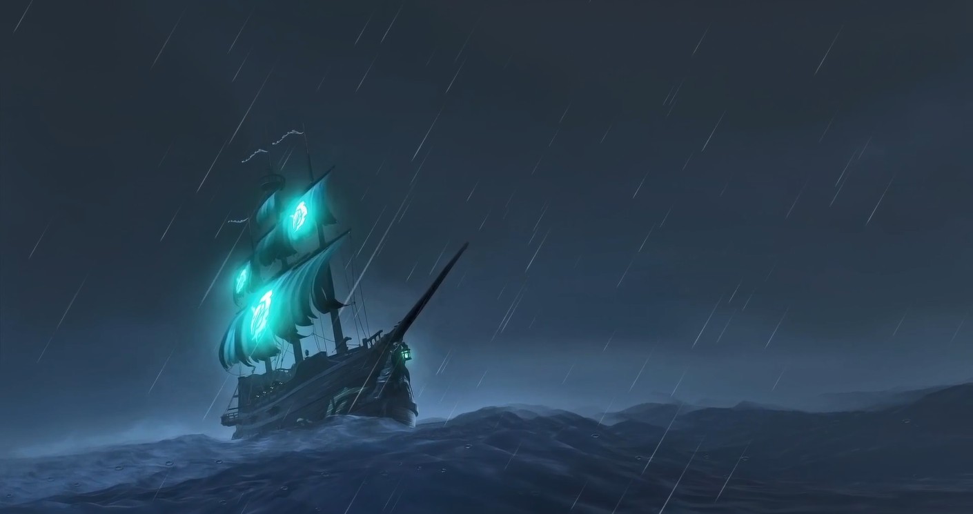 《Wallpaper Engine》盜賊之海夜間航行動態壁紙