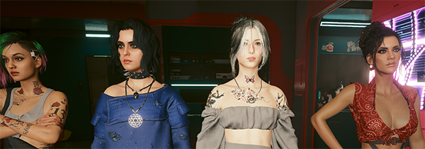 《賽博朋克2077》面部更加干凈MOD