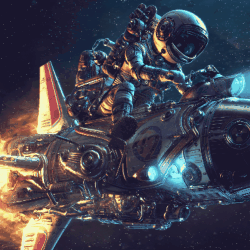 《Wallpaper Engine》太空摩托火箭動態(tài)壁紙