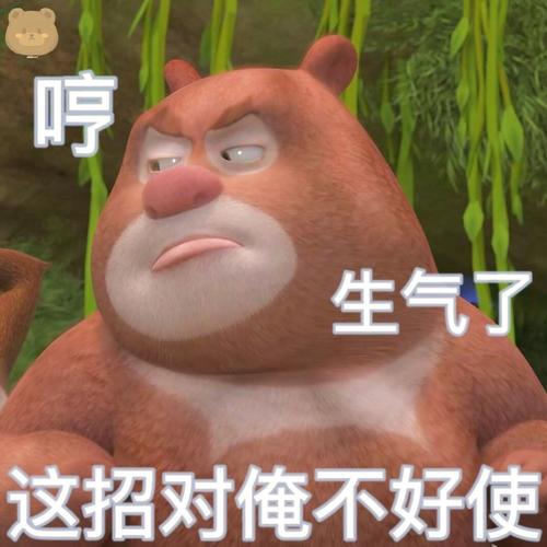 熊出沒臉部放大表情包原圖