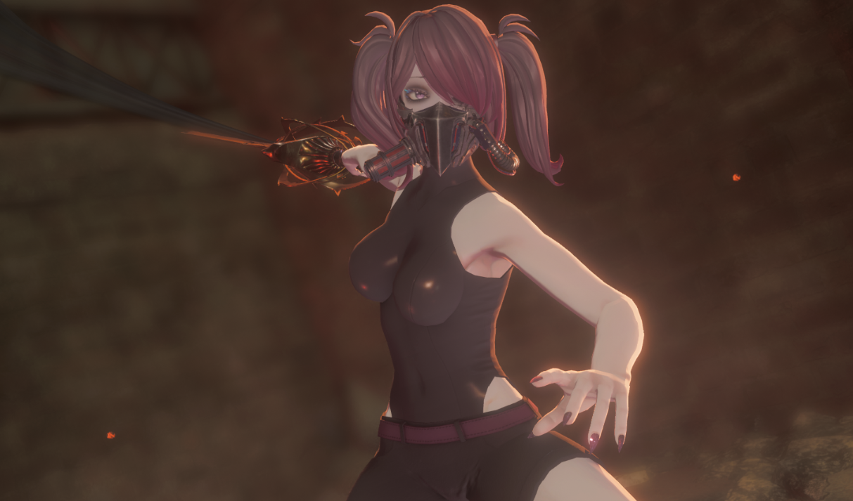 《噬血代碼》黑色緊身連衣褲MOD