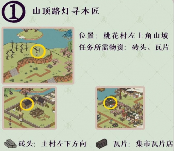 《江南百景圖》桃花村最后的故事解謎攻略