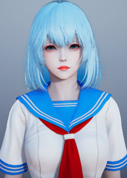 《AI少女》藍發青春綾波少女MOD