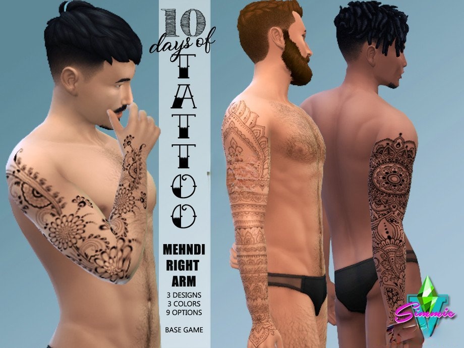 《模擬人生4》多款手臂紋身MOD
